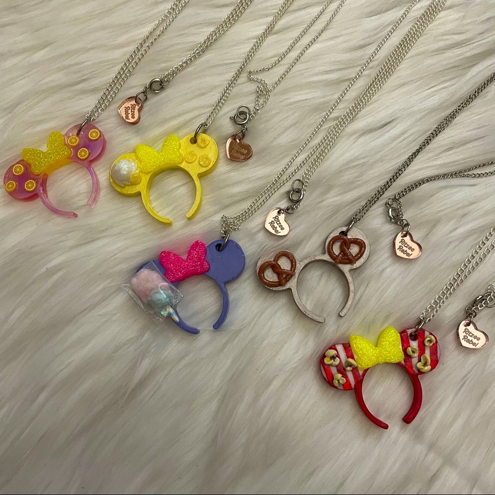 Ritzee Rebel Mouse Ears Necklace - Theme Park Food
